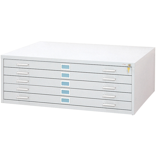 Steel Plan Files-5 Drawer, 5 Drawers, 53-3/8" W x 41-3/8" D x 16-1/2" H Pathway Supply LP