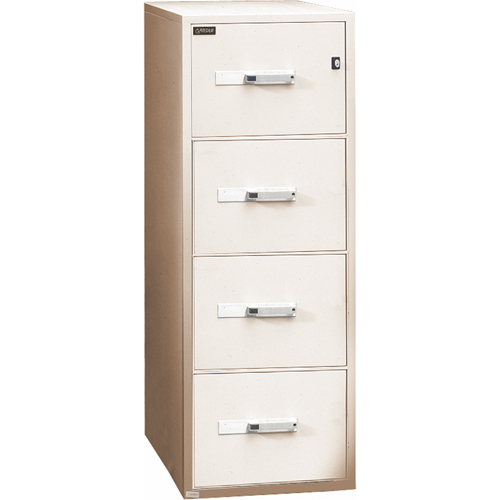 Fire Resistant Filing Cabinets, Steel, 4 Drawers, 19-3/4" W x 31" D x 54" H, Beige Pathway Supply LP