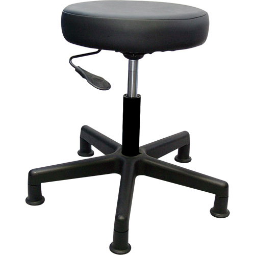 Tabouret de travail de s&eacute;rie 900, Stationnaire, Ajustable, , Vinyle Si&egrave;ge, Noir Pathway Supply LP