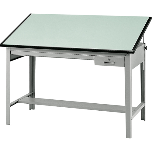Base pour table &agrave; dessin de pr&eacute;cision, 56-3/8" la x Gris Pathway Supply LP