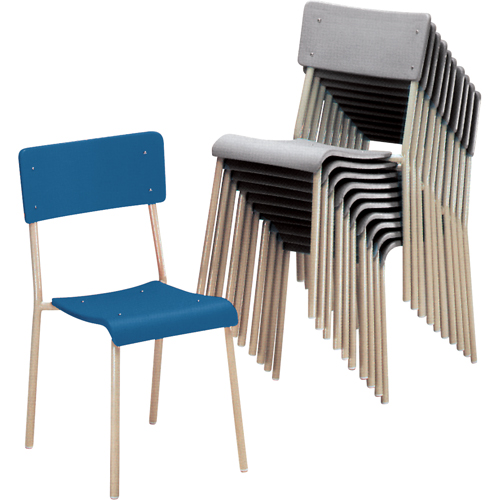 Chaises empilables Ventura, Polypropyl&egrave;ne, Gris Pathway Supply LP