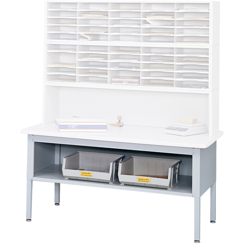 Mobilier E-Z Sort pour la salle du courrier- Tables de tri avec tablette-Dessus de table, 60" la x 28" p x 36" h, Stratifi&eacute; Pathway Supply LP