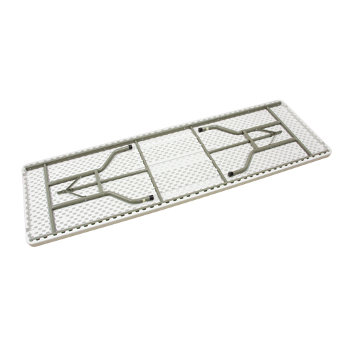 Folding Table, Rectangular, 96" L x 30" W, Polyethylene, White Pathway Supply LP