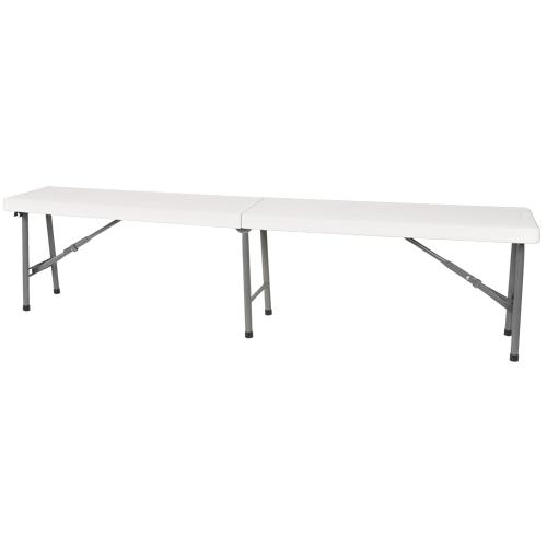 Folding Bench, Polyethylene, 72" L x 12" W x 17" H Pathway Supply LP