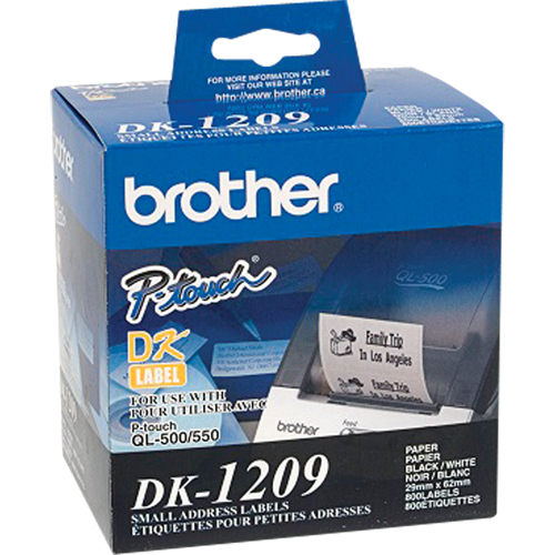 &eacute;tiquettes d'adresse de s&eacute;rie DK, 1-1/8" la x 2-1/2" la x Blanc Pathway Supply LP