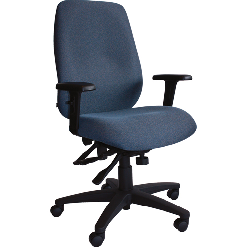Chaises ergonomiques Cierra , Tissu, Bleu, Capacit&eacute; 250 lb Pathway Supply LP