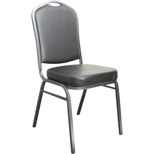 Stacking Chairs, Vinyl, 37" High, 275 lbs. Capacity, Black Pathway Supply LP