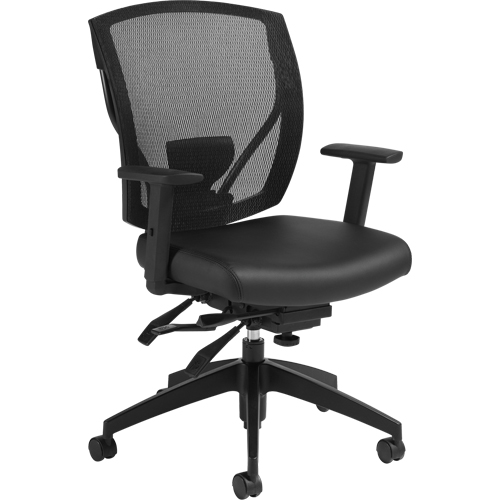 Chaises &agrave; bras Multi-Tilter, Vinyle, Noir, Capacit&eacute; 300 lb Pathway Supply LP