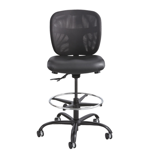 Vue Heavy-Duty Stool, Vinyl, Black, 350 lbs. Capacity Pathway Supply LP
