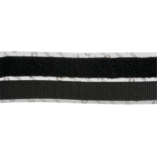 Attache, Boucle et crochet, 15' x 3/4", Adh&eacute;sif, Noir Pathway Supply LP