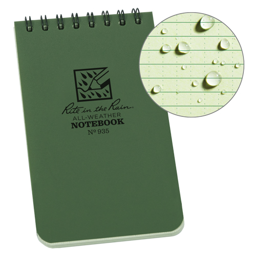 Pocket Top-Spiral Notebook, Soft Cover, Green, 100 Pages, 3" W x 5" L Pathway Supply LP