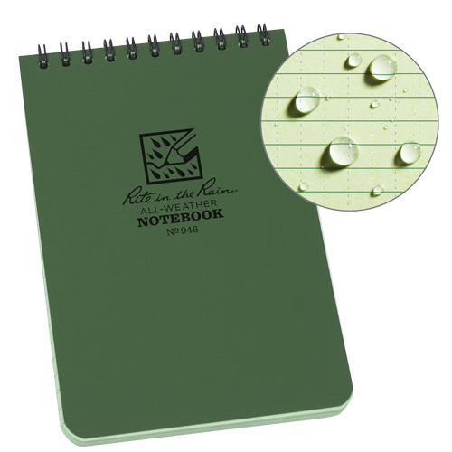 Pocket Top-Spiral Notebook, Soft Cover, Green, 100 Pages, 4" W x 6" L Pathway Supply LP
