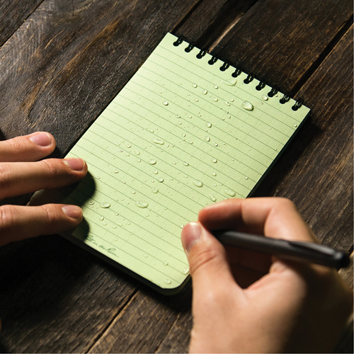 Pocket Top-Spiral Notebook, Soft Cover, Green, 100 Pages, 4" W x 6" L Pathway Supply LP