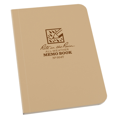 Memo Book, Soft Cover, Tan, 112 Pages, 3-1/2" W x 5" L Pathway Supply LP