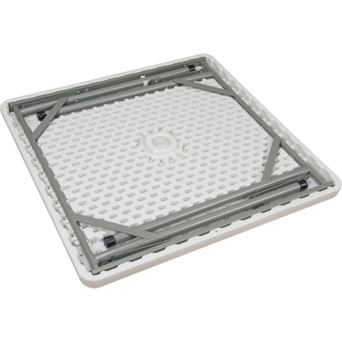 Folding Table, Square, 34" L x 34" W, Polyethylene, White Pathway Supply LP