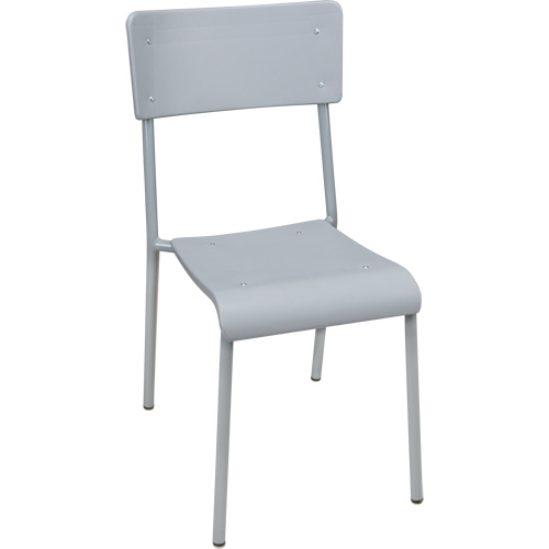 Chaises empilables Ventura, Polypropyl&egrave;ne, Hauteur 36", Capacit&eacute; 300 lb, Gris Pathway Supply LP