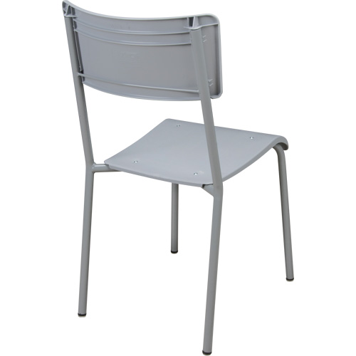 Chaises empilables Ventura, Polypropyl&egrave;ne, Hauteur 36", Capacit&eacute; 300 lb, Gris Pathway Supply LP