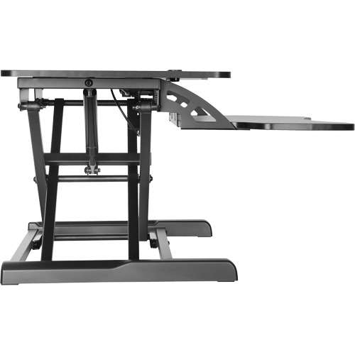 Goya Sit-Stand Workstation, Desktop Unit, 22" H x 31-1/2" W x 24" D, Black Pathway Supply LP