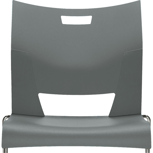 Chaise de formation sans bras Duet, Plastique, Hauteur 33-1/4", Capacit&eacute; 350 lb, Gris Pathway Supply LP