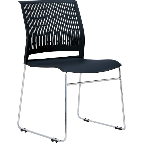 Activ Series Stacking Chairs, Polypropylene, 32-3/8" High, 275 lbs. Capacity, Black Pathway Supply LP