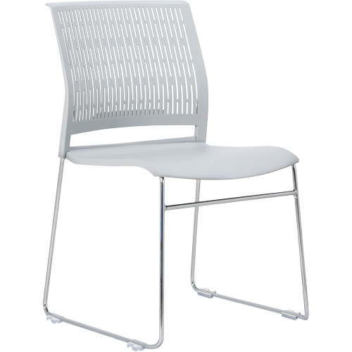 Activ Series Stacking Chairs, Polypropylene, 32-3/8" High, 275 lbs. Capacity, Grey Pathway Supply LP