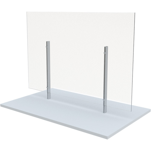 Freestanding Board Mount Sneeze Guard, 48" W x 36" H Pathway Supply LP