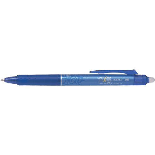 Stylo &agrave; cliquet Frixion Point, Bleu, 0,5 mm, R&eacute;tractable Pathway Supply LP