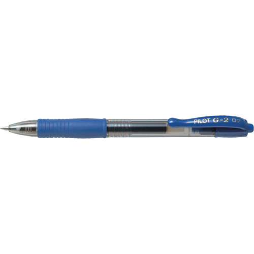 Stylo &agrave; encre gel G2, Bleu, 0,7 mm, R&eacute;tractable Pathway Supply LP