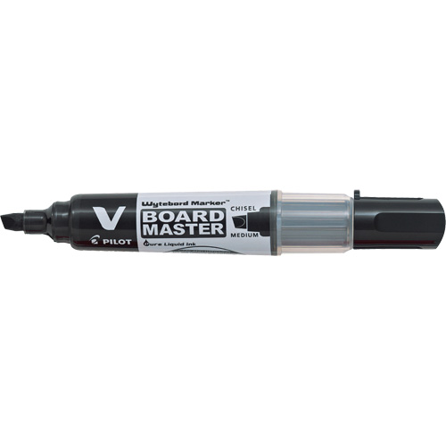 Marqueur effaçable &agrave; sec Vboard Master, Noir, Pointe Ciseau Pathway Supply LP