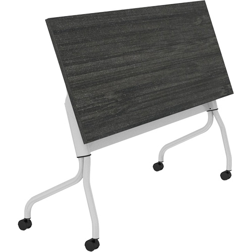 Table de formation &agrave; dessus rabattable Newland, 24" lo x 60" la x 29-1/2" h, Brun fonc&eacute; Pathway Supply LP