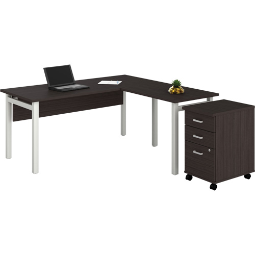 Newland "L" Shaped Desk with Pedestal Pathway Supply LP