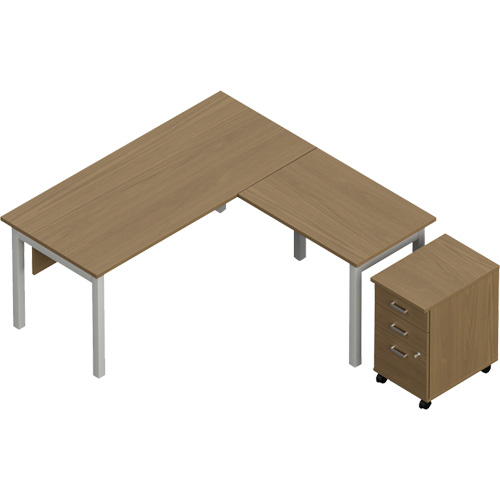 Bureau en "L" avec caisson Newland Pathway Supply LP