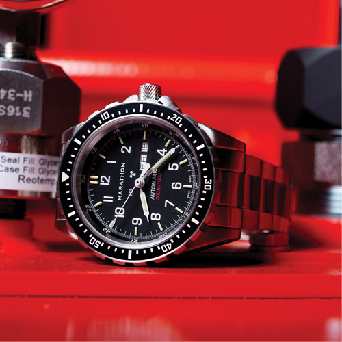 Jumbo Day/Date Automatic Watch with Stainless Steel Bracelet, Digital, Battery Operated, 46 mm, Silver Pathway Supply LP