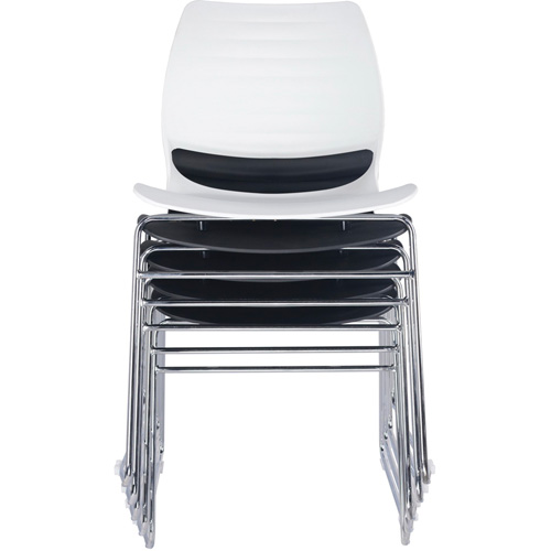 Chaises empilables, Polypropyl&egrave;ne, Hauteur 32", Capacit&eacute; 250 lb, Noir Pathway Supply LP