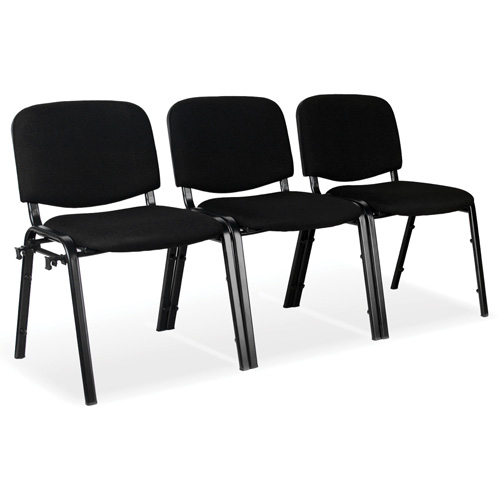 Chaises empilables, Tissu, Hauteur 32", Capacit&eacute; 250 lb, Noir Pathway Supply LP