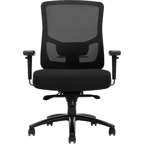 Chaise &agrave; dossier haut avec m&eacute;canisme &agrave; basculement synchronis&eacute; robuste Raven 400, Mailles, Noir, Capacit&eacute; 400 lb Pathway Supply LP