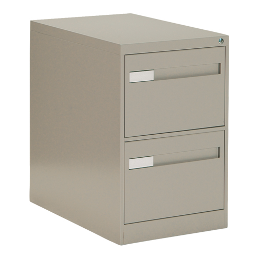 Vertical Filing Cabinet with Recessed Drawer Handles, 2 Drawers, 18.15" W x 26.56" D x 29" H, Beige Pathway Supply LP