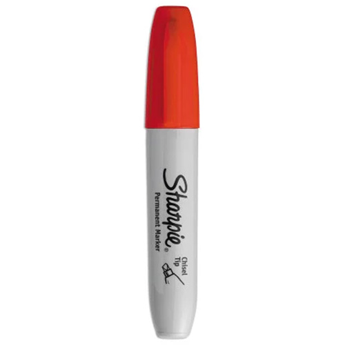 Permanent Marker, Chisel, Red Pathway Supply LP