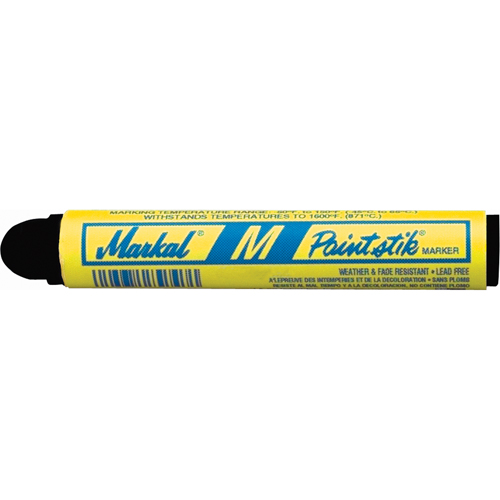M Paintstik&reg; Paint Marker for Heat Treating, Solid Stick, Black Pathway Supply LP