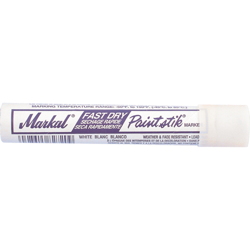 B&acirc;tons de peinture Paintstik &agrave; s&eacute;chage rapide 50° &agrave; 150°F, B&acirc;ton plein, Blanc Pathway Supply LP