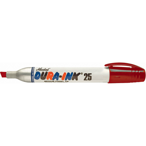 Dura-Ink&reg; Markers - #25 Felt-Tip, Chisel, Red Pathway Supply LP