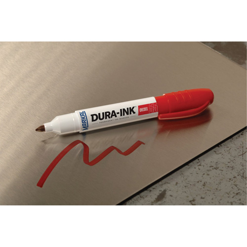 Marqueur Dura-Ink no 55, Rouge, Pointe Ciseau Pathway Supply LP