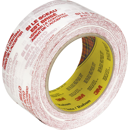 Scotch&reg; 3771 Box Sealing Tape with Message, Hot Melt Adhesive, 2 mils, 48 mm (1-22/25") x 100 m (328') Pathway Supply LP
