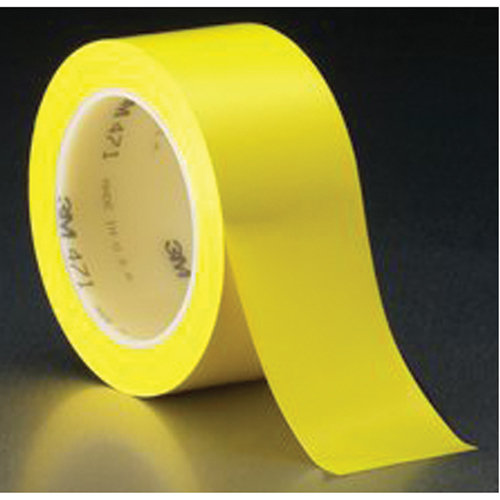 471 Vinyl Tape, 50.8 mm (2") W x 32.9 m (108') L, 5.3 mils, Yellow Pathway Supply LP