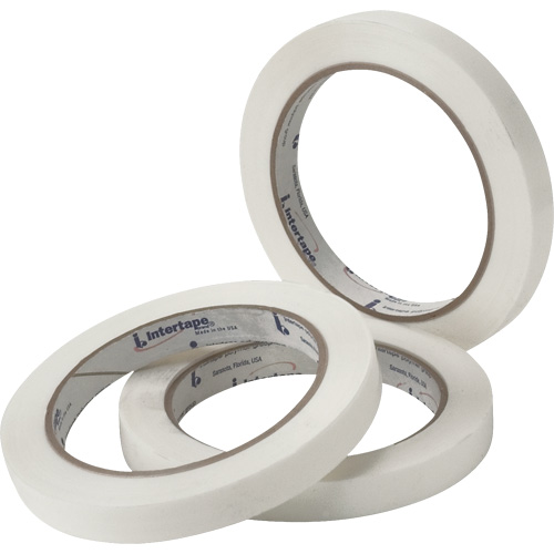 White General Purpose Strapping Tape, 2.7 mils Thick, 9.144 mm (0.36") x 54.864 m (180')  Pathway Supply LP