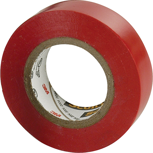 Scotch&reg; 35 Colour Coded Tape, 12.7 mm (1/2") x 6.1 m (20'), Red, 7 mils Pathway Supply LP
