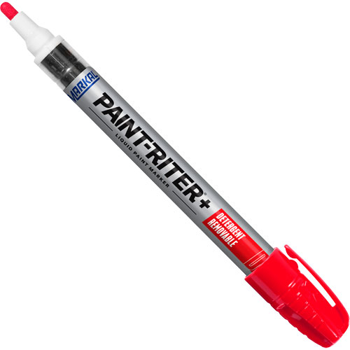 Marqueur &agrave; peinture nettoyable au d&eacute;tergent Paint-Riter+, Liquide, Rouge Pathway Supply LP
