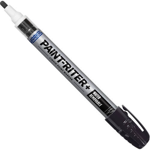 Paint-Riter&reg;+ Water Removable Paint Marker, Liquid, Black Pathway Supply LP