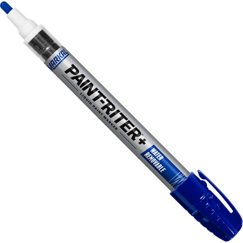 Paint-Riter&reg;+ Water Removable Paint Marker, Liquid, Blue Pathway Supply LP
