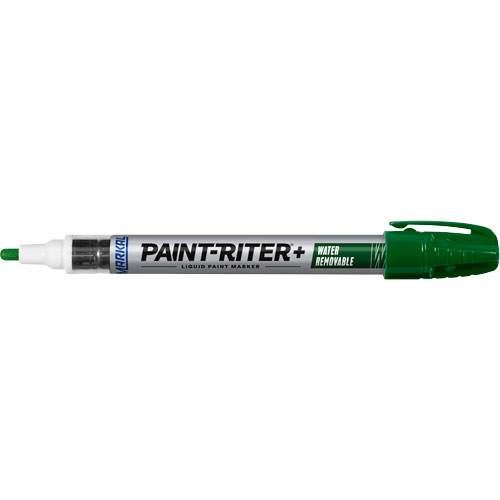 Marqueur &agrave; la peinture nettoyable &agrave; l'eau Paint-Riter+, Liquide, Vert Pathway Supply LP